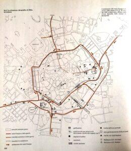 Mappa delle acque di Milano